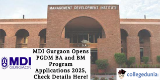 MDI Gurgaon PGDM (BA) and PGDM (BM) Admissions 2025 Open; Check Details Here!